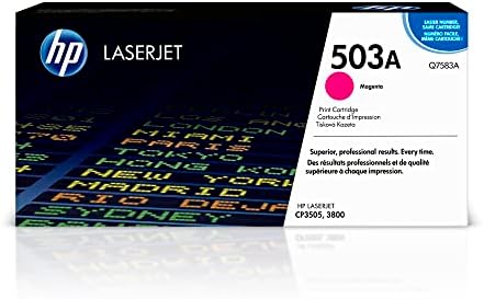 HP 503A Magenta Toner Cartridge | Works with HP Color LaserJet 3800, CP3505 Series | Q7583A