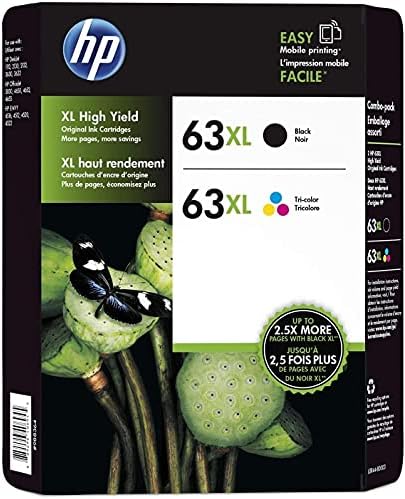 HP 63xl Black & Color Cartridge (OEM)