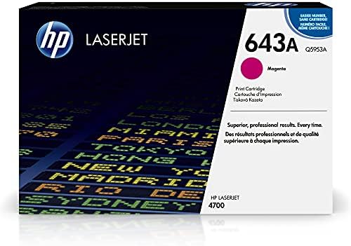 HP 643A Magenta Toner Cartridge | Works with HP Color LaserJet 4700 Series | Q5953A