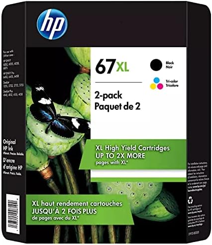 HP 67xl Combo Pack Inkjet Cartridge