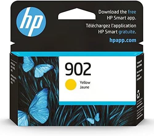 HP 902 Yellow Ink Cartridge | Works with HP OfficeJet 6950, 6960 Series, HP OfficeJet Pro 6960, 6970 Series | Eligible for Instant Ink | T6L94AN