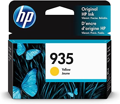HP Original 935 Yellow Ink Cartridge | Works with OfficeJet 6810; OfficeJet Pro 6230, 6830 Series | C2P22AN