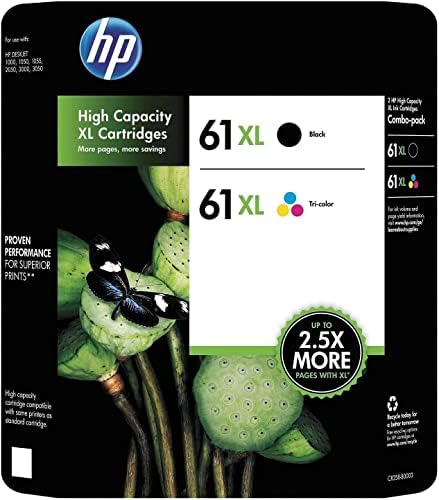 Original HP 61Xl inkjet cartridge – black & color